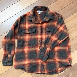 Old Navy Womens Size S Boyfriend Shirt Flannel